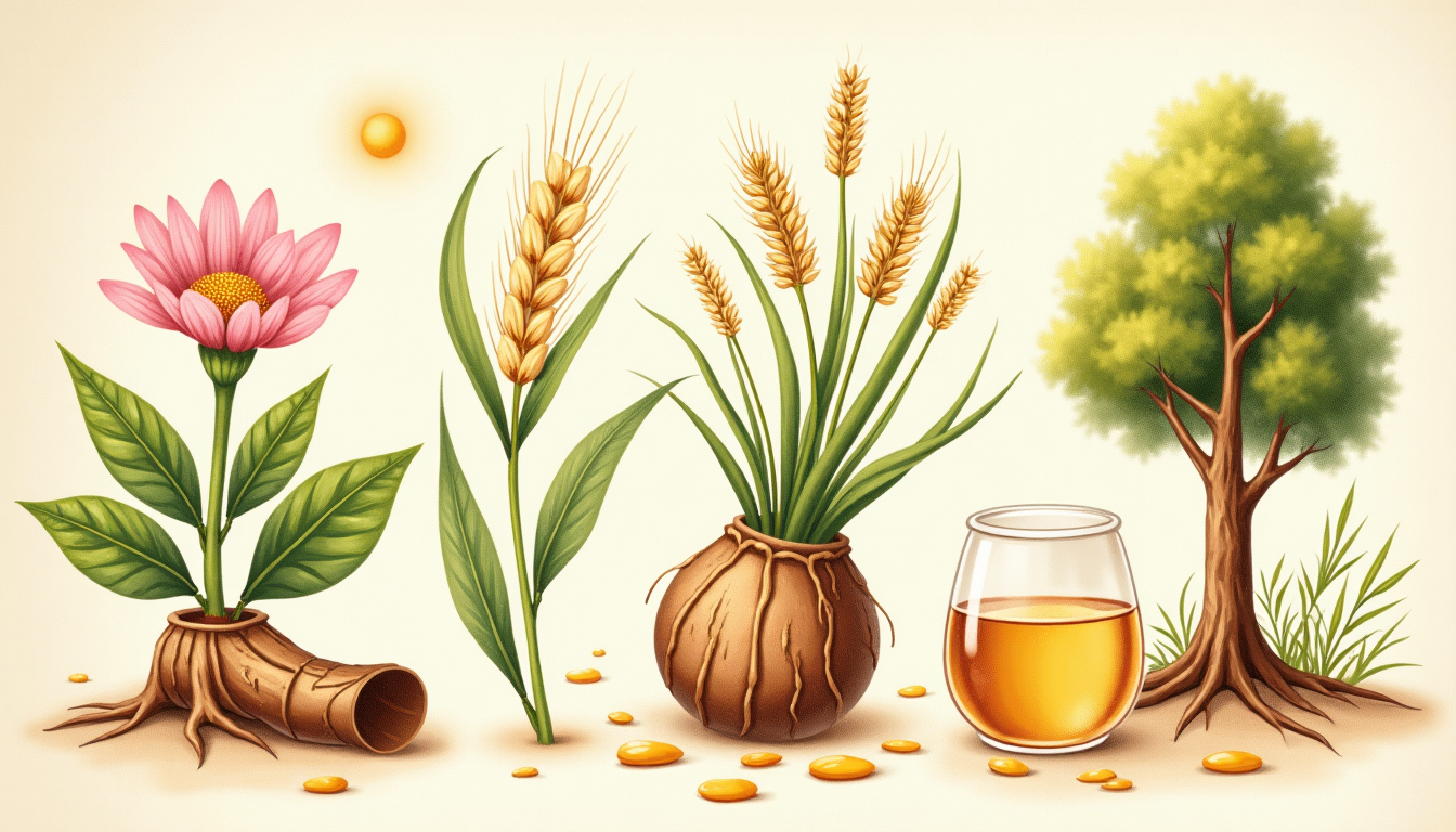 เมือกและกัมจากพืช