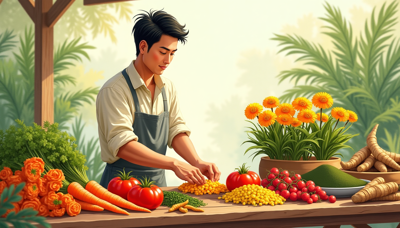 แคโรทีนอยด์ในพืชและผลไม้