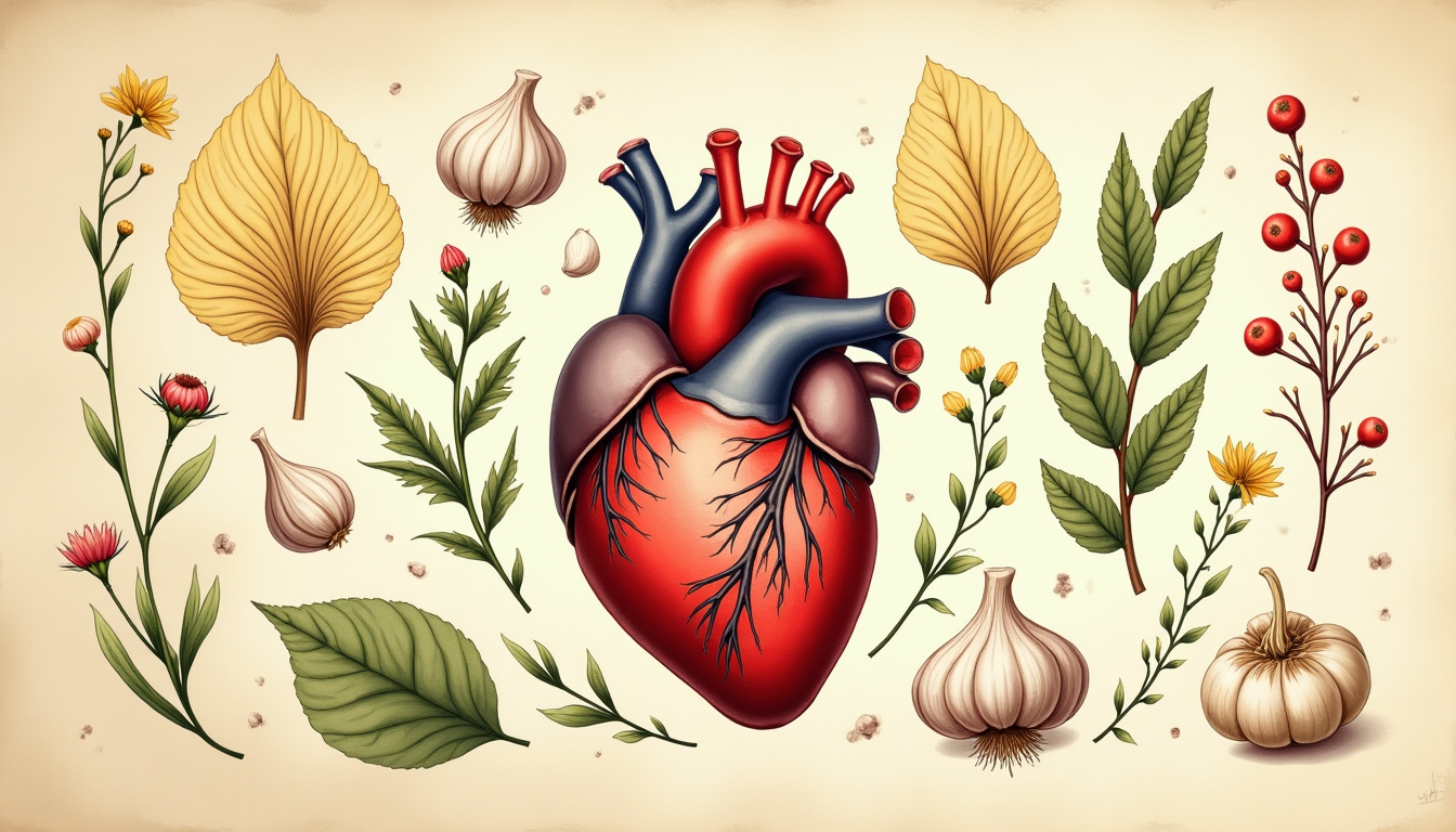 ระบบหัวใจและหลอดเลือดกับสมุนไพร — ฮอว์ธอร์น กิงโกะ กระเทียม