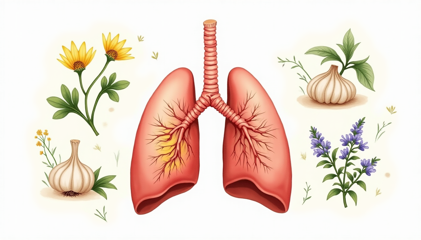 หลอดลมอักเสบเรื้อรัง — สมุนไพรและทางเดินหายใจ