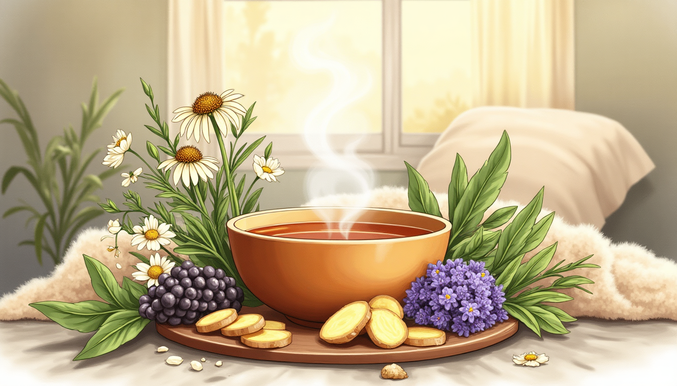 ไข้หวัดใหญ่และสมุนไพร — เอคินาเซีย โกลเดนซีล โบนเซ็ท