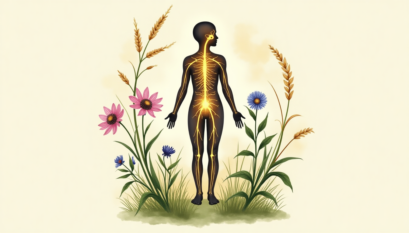 Thai herbal practitioner with nervine herbs including valerian and passionflower