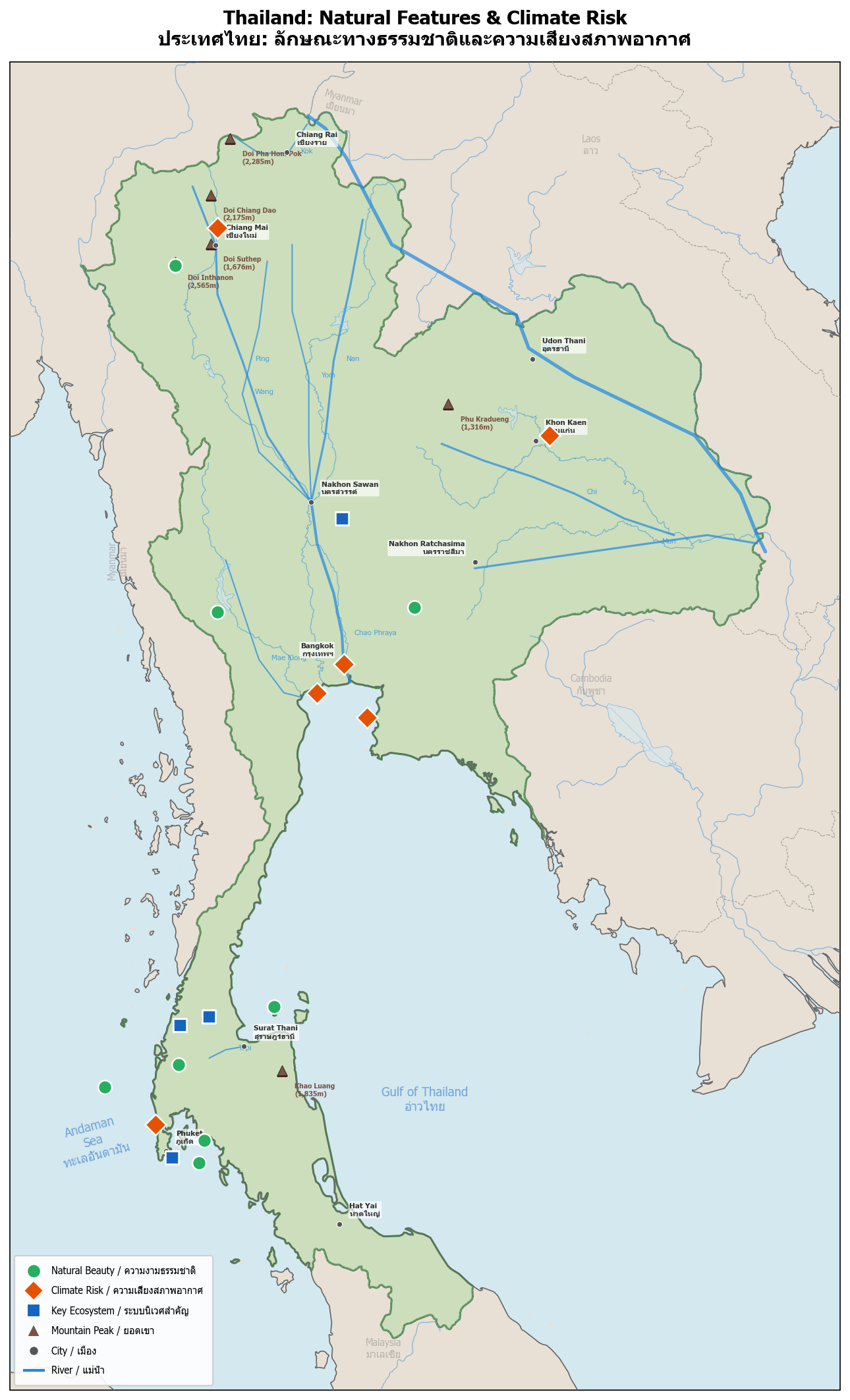 Map of Thailand
